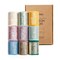 Multicolour Silk Chiffon Ribbon,Frayed Shimmery Silk Ribbon for Bridal Flower Bouquet Christmas Gift Wrapping Wedding Decor Invitations Decorations 1.5" x 18 Yards (2Yards X 9 Rolls)